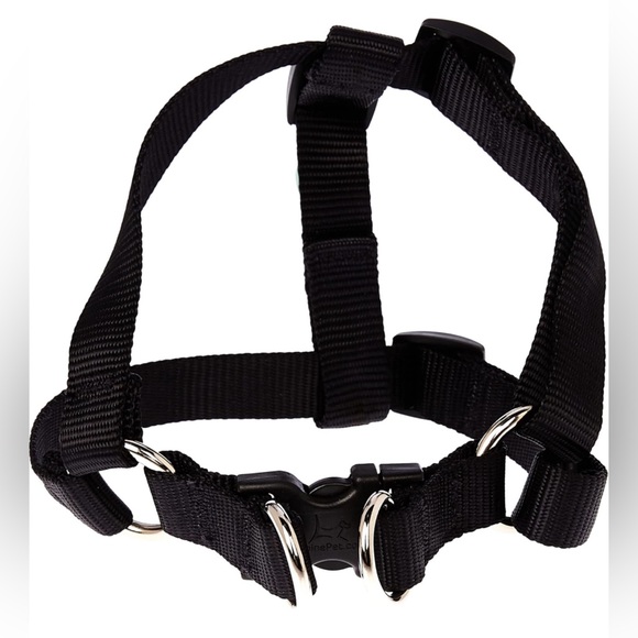 LupinePet Basics 3/4" Black 15-21" Step In Harness for Small Dogs - Picture 2 of 5